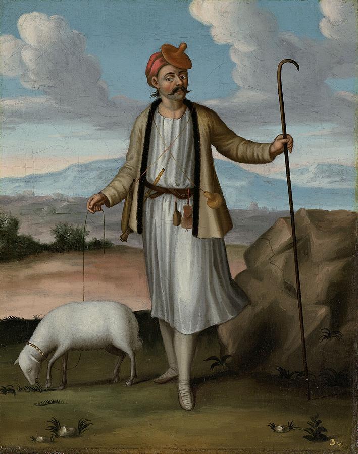 Albanian Herdsman Painting by Jean Baptiste Vanmour