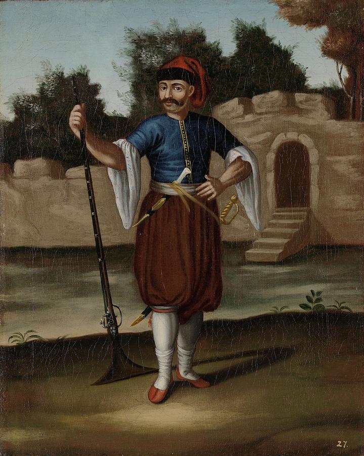 Albanian Soldier Painting by Celestial Images