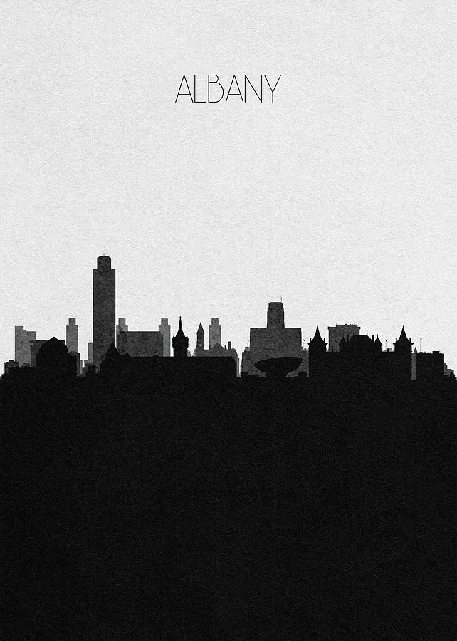 Albany Cityscape Art Digital Art by Inspirowl Design