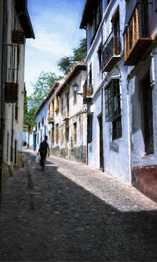 Albayzin Street Granada II Photograph by Joan Carroll