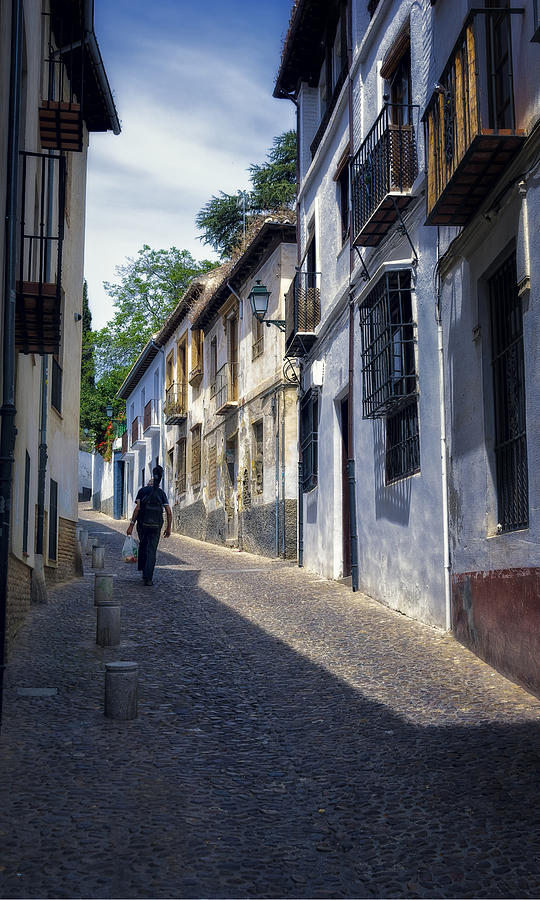 Albayzin Street Granada Photograph by Joan Carroll