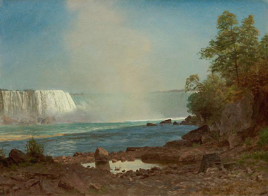 Albert Bierstadt 1830-1902 Niagara Falls Painting