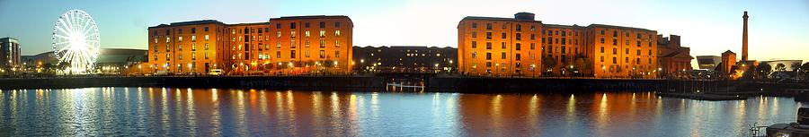 Albert Dock Liverpool Panorama 2 Photograph by Steve Kearns