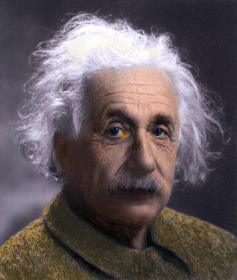 Albert Einstein 1879-1955 Portrait Photograph by Everett