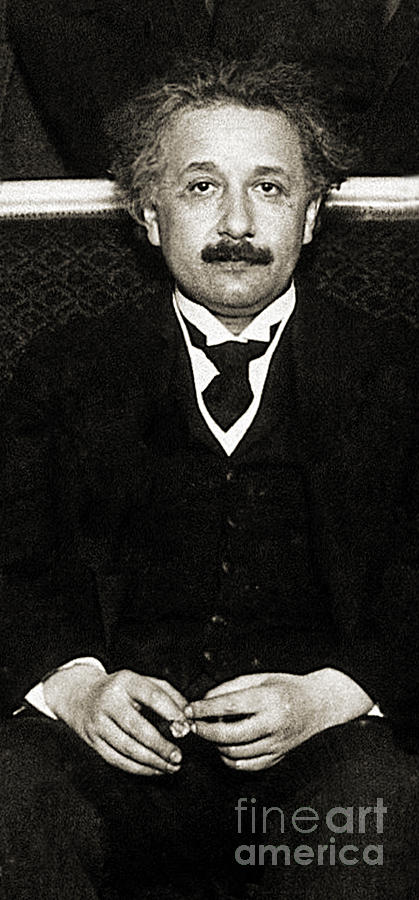 Albert Einstein, German-american Photograph by Wellcome Images