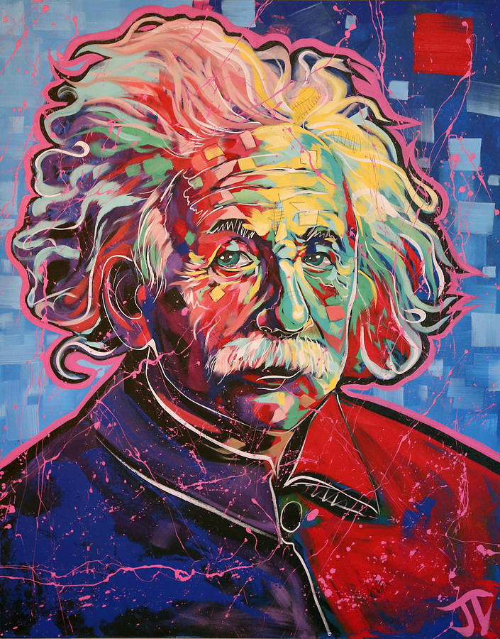 Albert Einstein Painting by Jay V Art