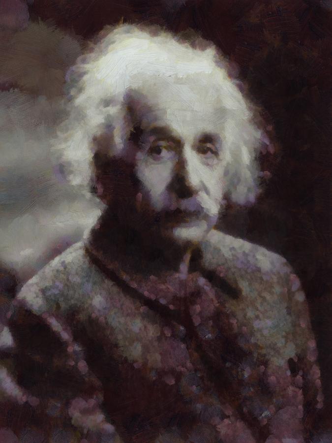 Hollywood Painting - Albert Einstein by Esoterica Art Agency