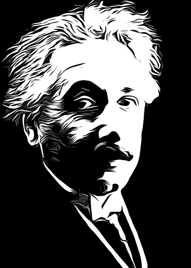 Albert Einstein Photograph by Munir Alawi