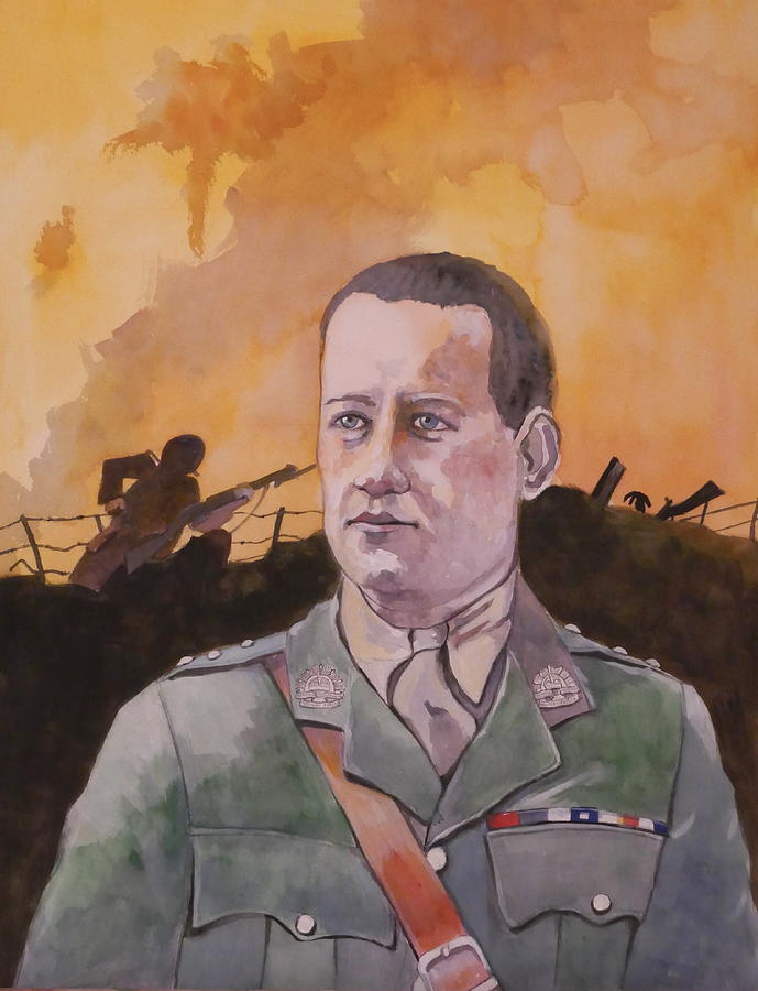 Albert Jaka VC Painting by Ray Agius