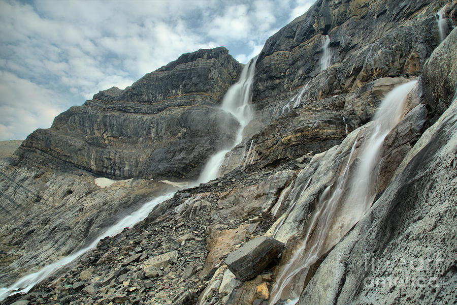 Alberta Bow Glacier Falls Photograph by Adam Jewell