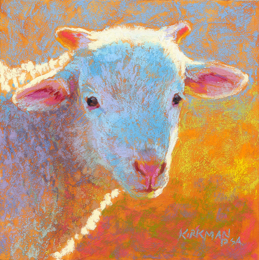 Sheep Pastel - Albin by Rita Kirkman