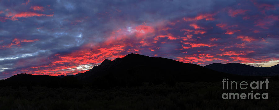 Idaho Photograph - Albion Mountain Silhouetted by Robert Bales Idaho Photograph - Albion Mountain Silhouetted by Robert Bales