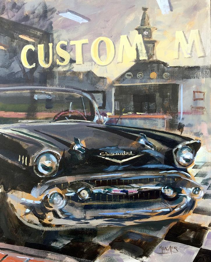 57 Chevy Painting - Albion Reflections by Spencer Meagher