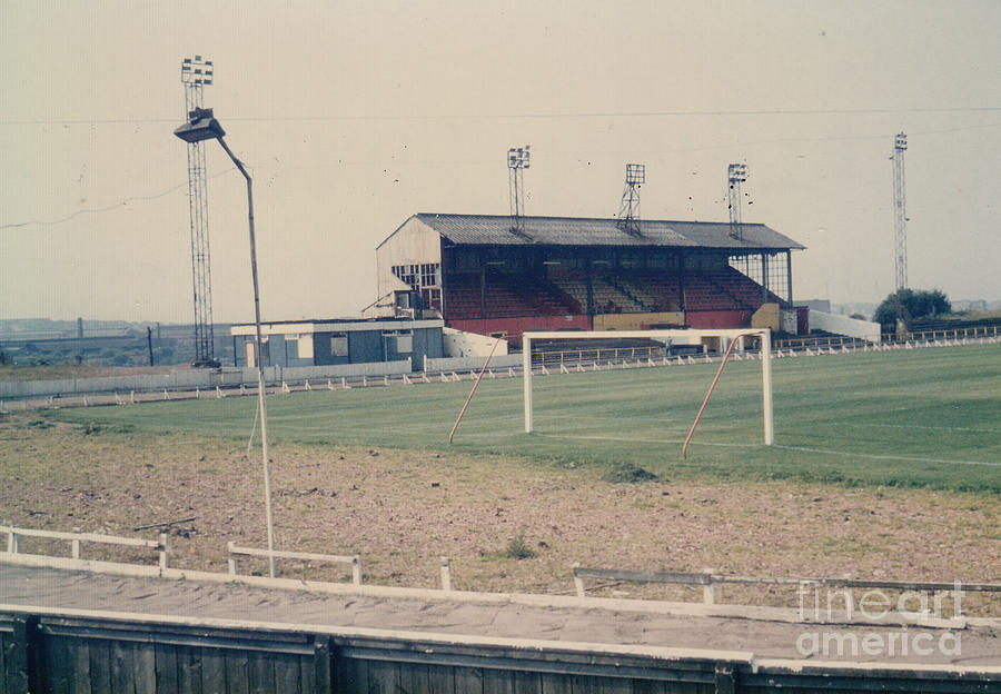 Albion Rovers FC - Cliftonhill Park - Main Stand 1 - August 1981 Photograph by Legendary Football Grounds