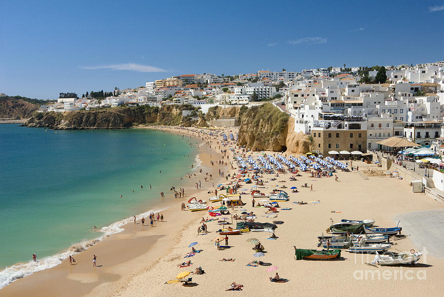 Albufeira Beach And Old Town Photograph by Mikehoward Photography