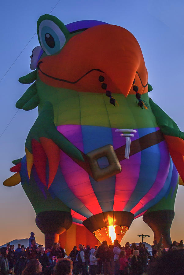  Albuquerque Balloon night glow event 2 Photograph by Donald Pash