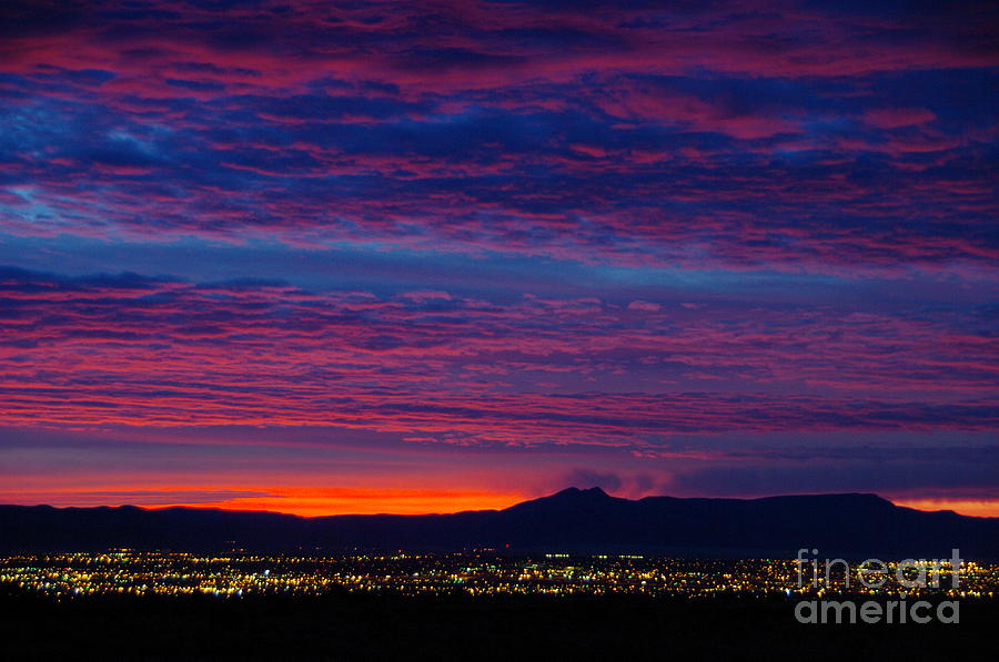 Albuquerque Lights Photograph by Harvey Heikkila - Fine Art America
