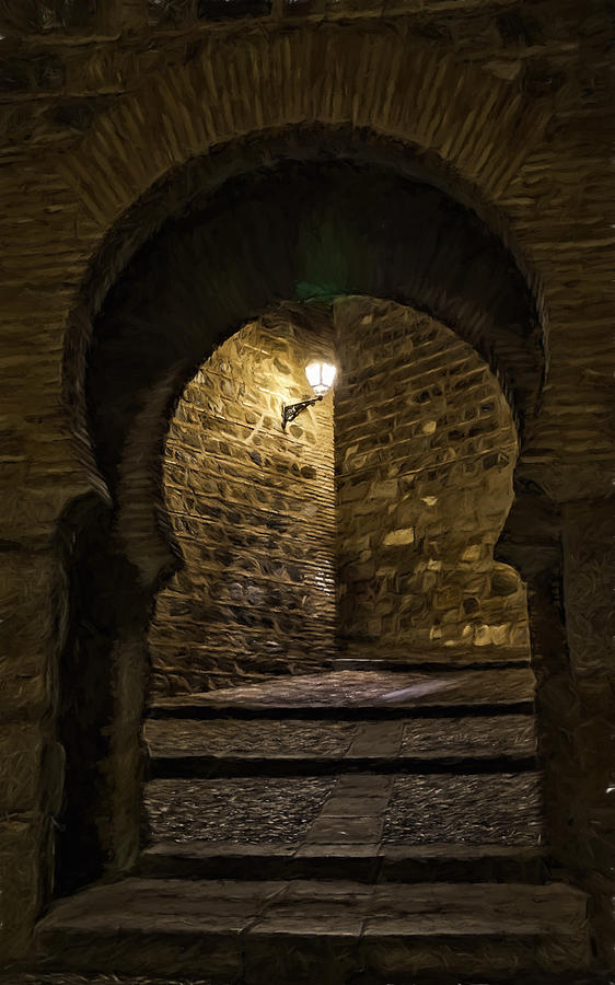 Toledo Photograph - Alcantara Gate by Joan Carroll