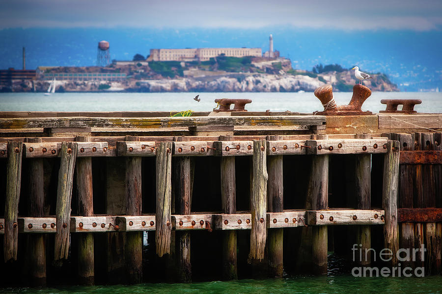 Alcatraz Beyond the Pier Photograph by Doug Sturgess