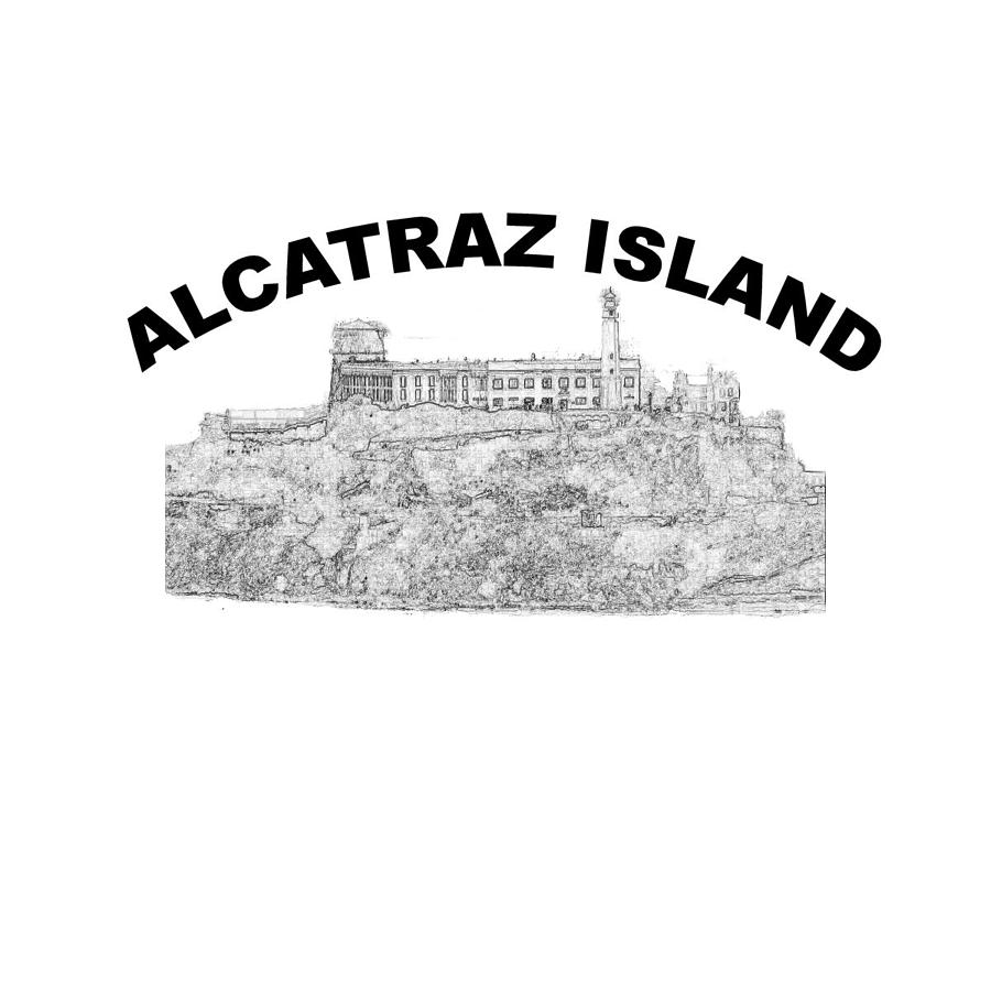 San Francisco Digital Art - Alcatraz by Brians T-shirts