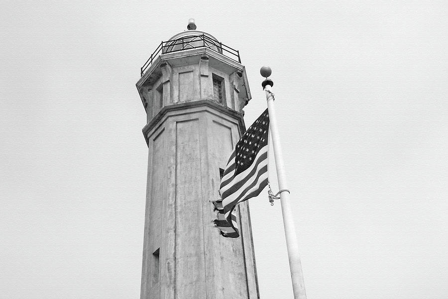 Alcatraz Light - San Francisco Photograph by Art Block Collections