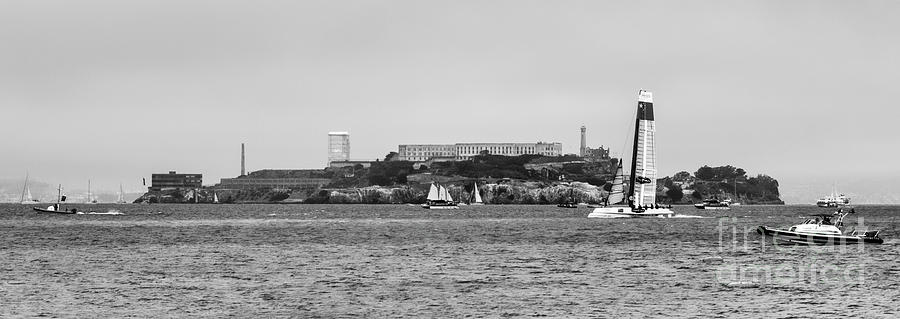 Alcatraz Prison Sailing Bay  Photograph by Chuck Kuhn