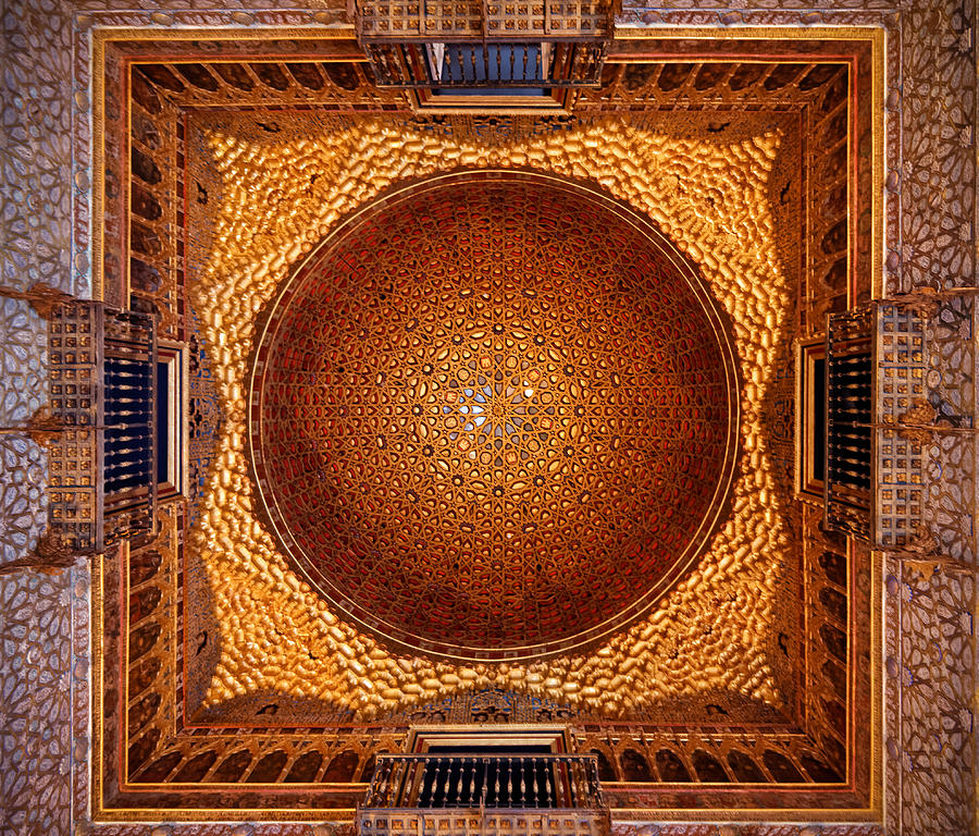 Alcazar de Sevilla Dome Photograph by Adam Rainoff