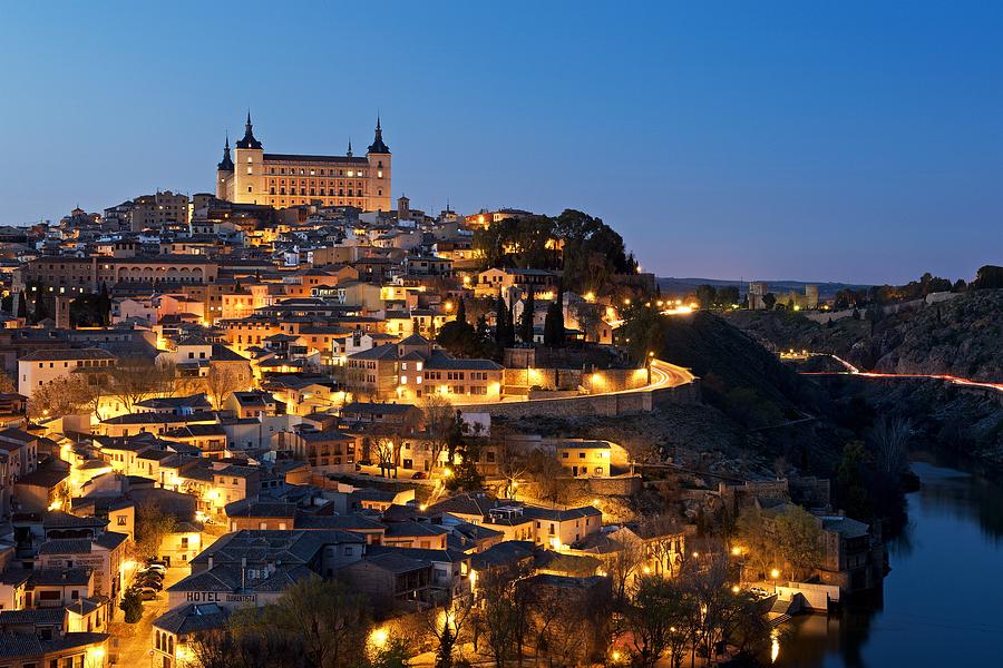 Alcazar of Toledo at night Photograph by Stephen Taylor