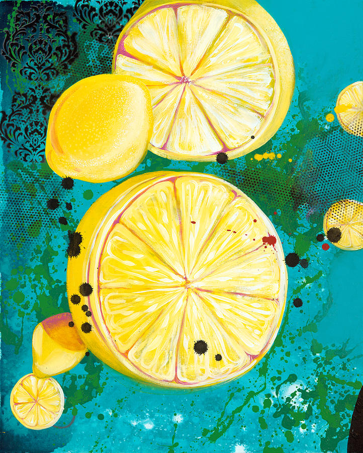 Lemon Painting - Alchemy I by Aramis Hamer