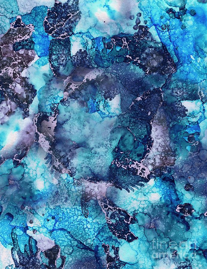 Alcohol Ink Texture Painting by Klara Acel
