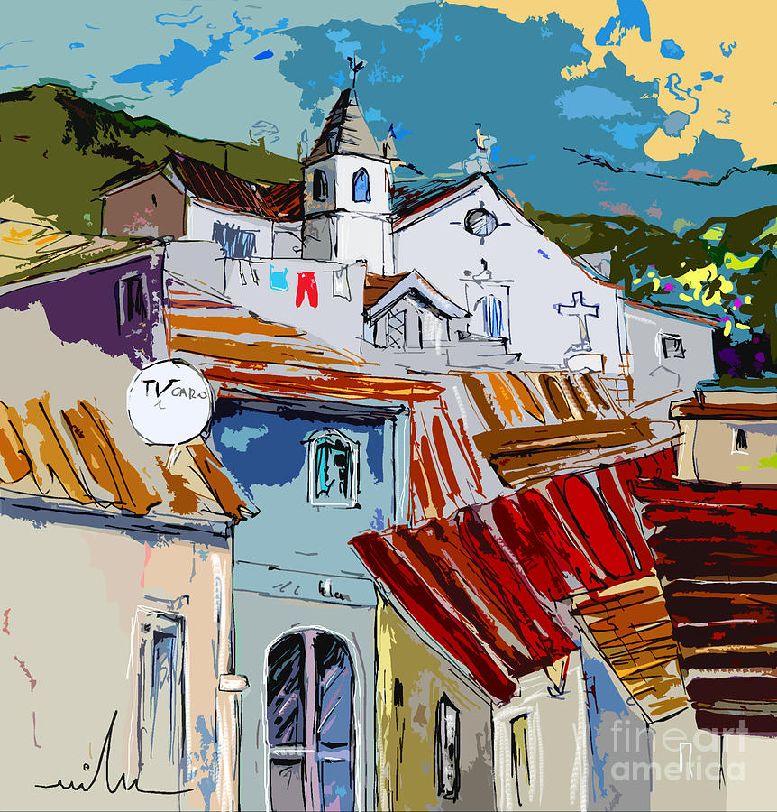 Alcoutim in Portugal 08 bis Painting by Miki De Goodaboom