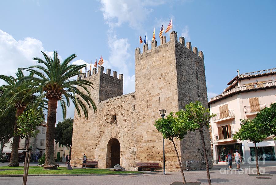 Alcudia Old Town gate in Majorca Photograph by David Fowler