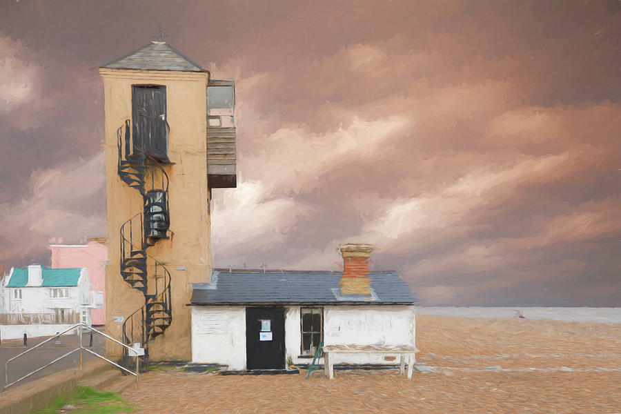 Aldeburgh Beach Lookout 3 Digital Art by Roy Pedersen