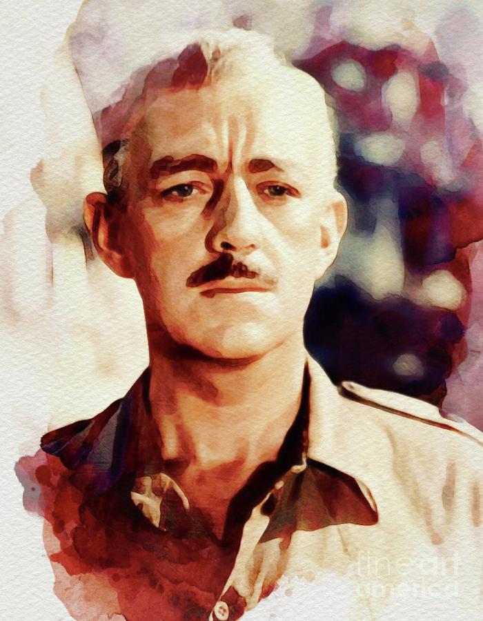 Hollywood Painting - Alec Guinness, Movie Legend by Esoterica Art Agency