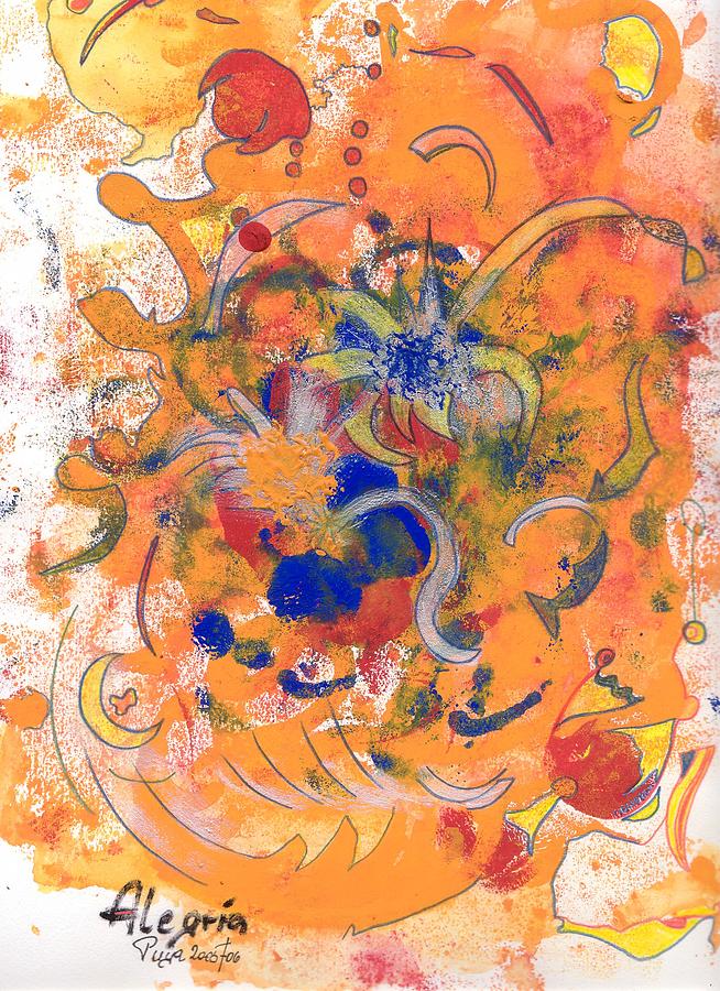 Alegria Mixed Media - Alegria by Michael Puya Alegria Mixed Media - Alegria by Michael Puya