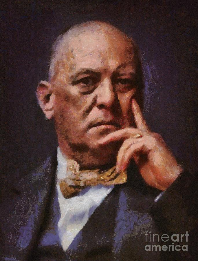 Aleister Crowley, Infamous Occultist Painting by Esoterica Art Agency.