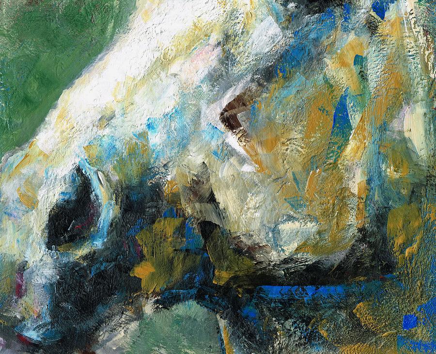 Horse Painting - Alerted by Frances Marino