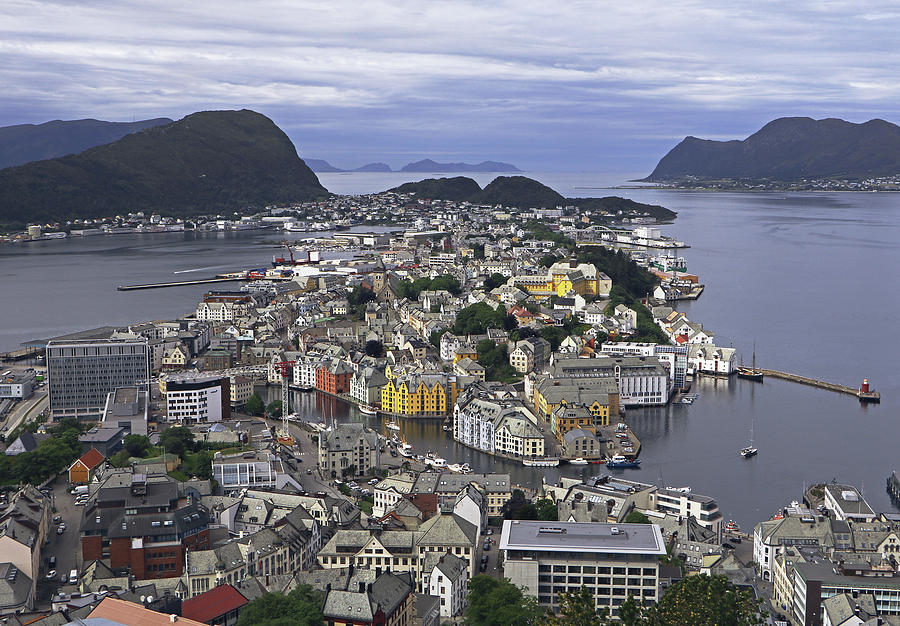 Alesund from Above Photograph by Tony Murtagh