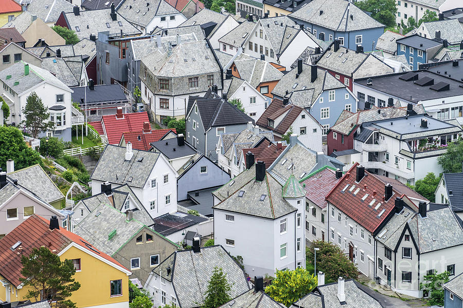 Alesund Photograph - Alesund roof patchwork by Paolo Sirtori Alesund Photograph - Alesund roof patchwork by Paolo Sirtori
