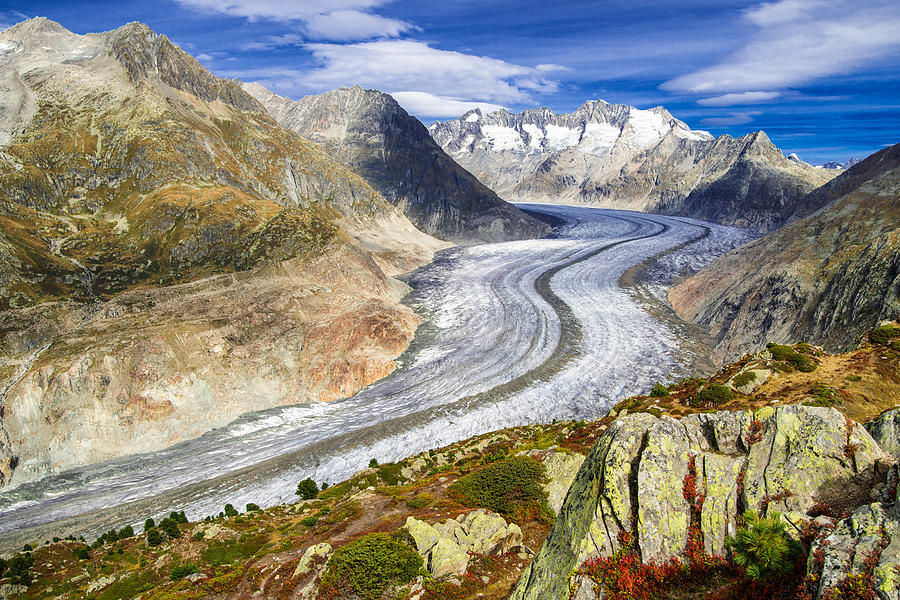 Aletsch Glacier - Switzerland at its best Photograph by Matthias Hauser