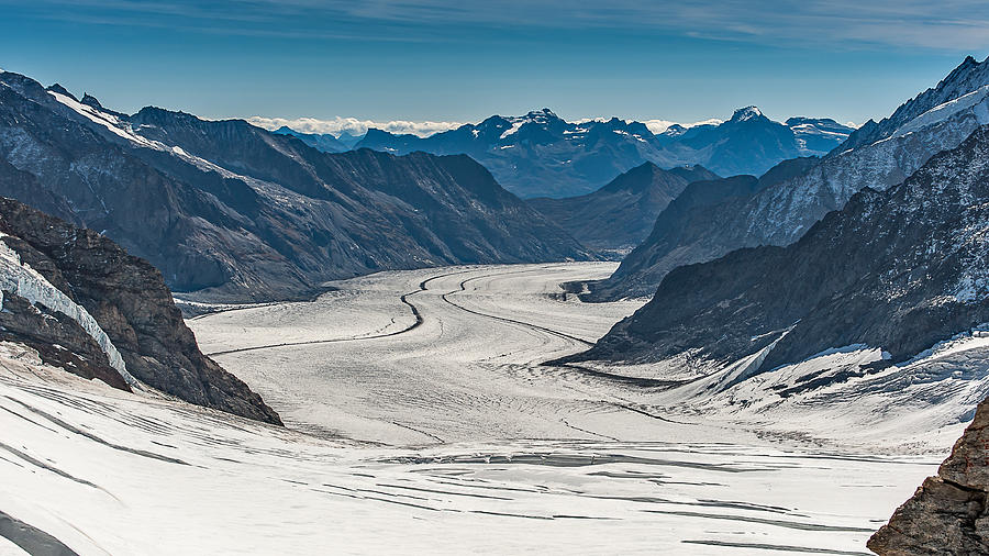 Aletsch Gletscher Switzerland Photograph by Brenda Jacobs