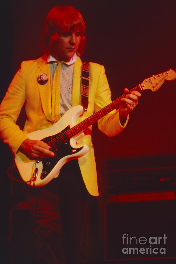 Alex Lifeson of Rush - Oakland Coliseum 1981 Photograph by Daniel Larsen