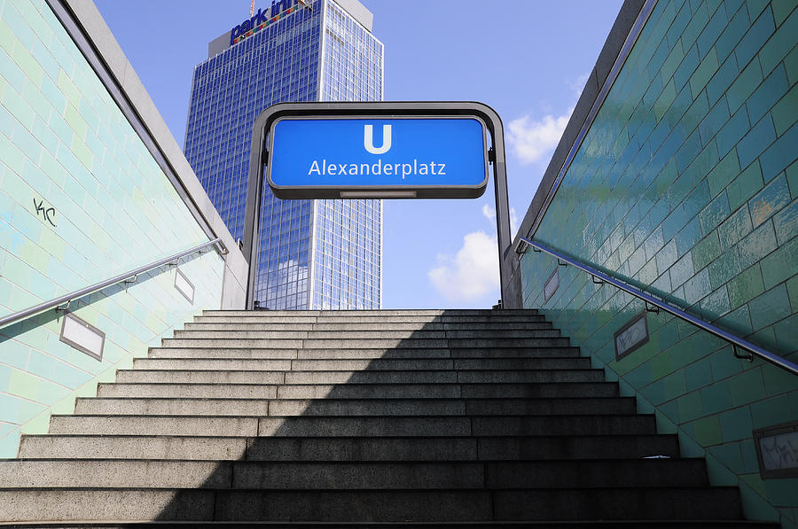 Unique Photograph - Alexandeplatz sign by Evgeny Ivanov