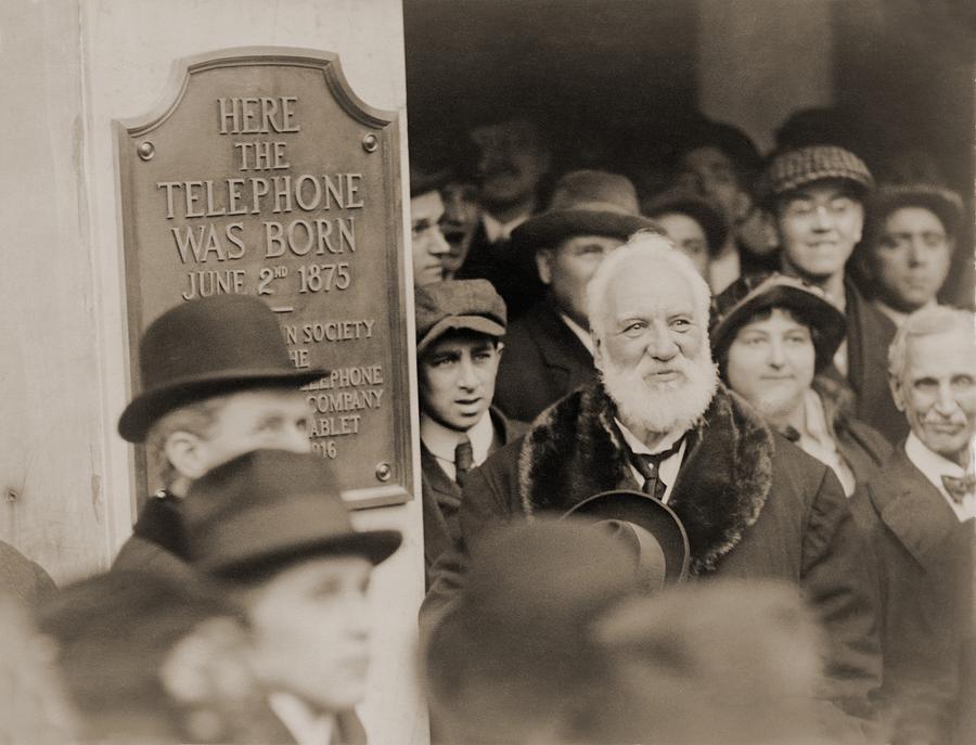Alexander Graham Bell At The Unveiling Photograph by Everett
