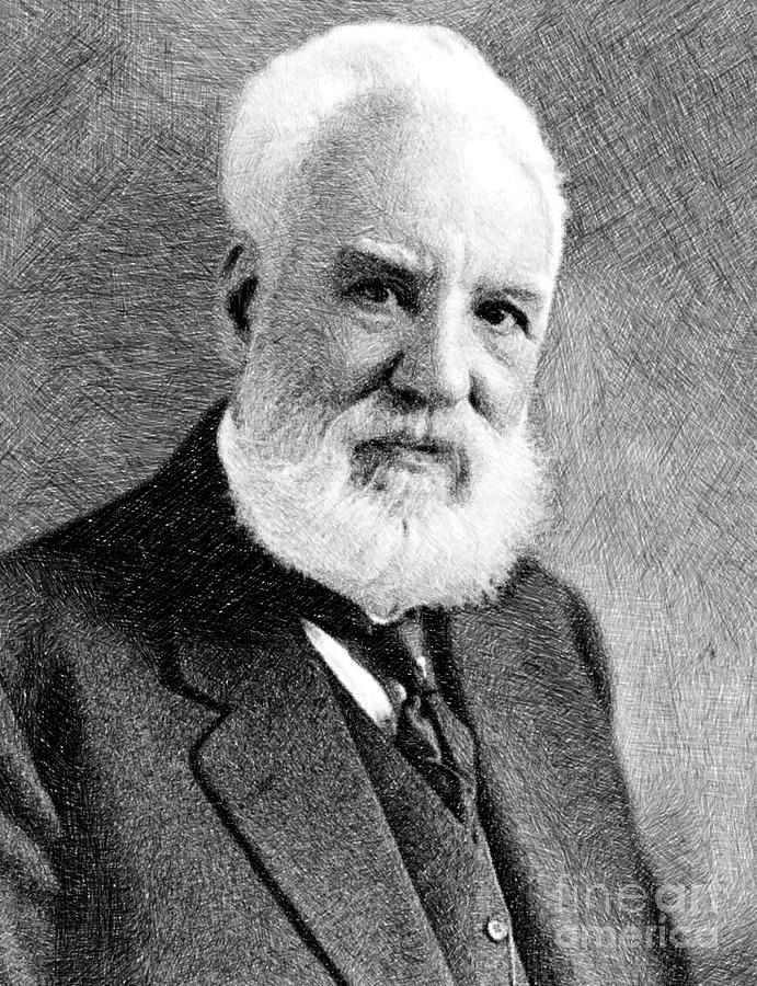 Alexander Graham Bell, Inventor By Js Drawing