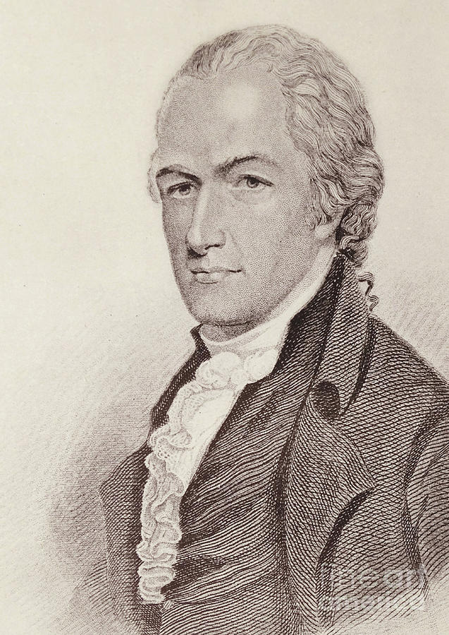 Portrait Drawing - Alexander Hamilton by American School