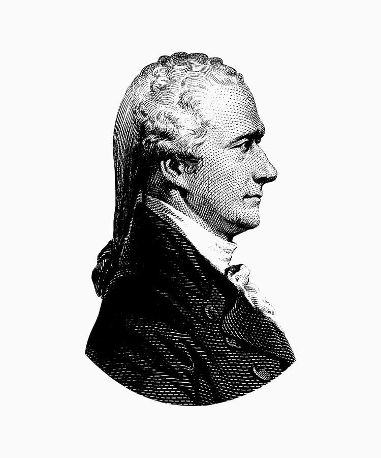 Alexander Hamilton Graphic Portrait Digital Art
