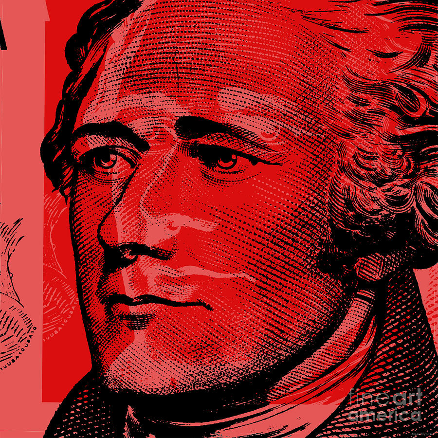 Alexander Hamilton - $10 bill Digital Art by Jean luc Comperat