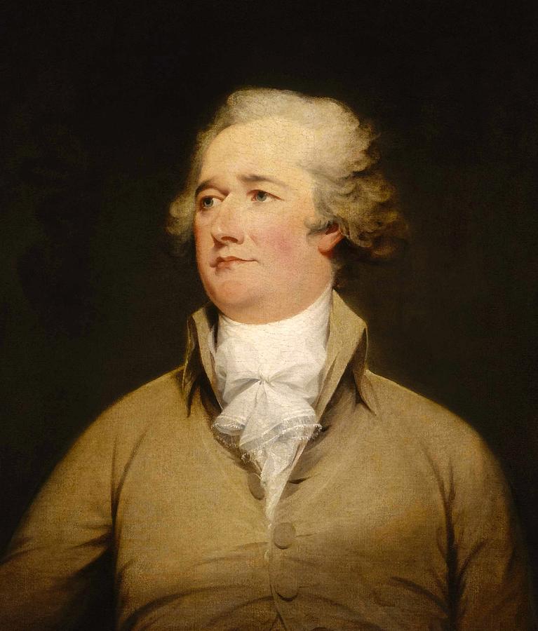 John Trumbull Painting - Alexander Hamilton Painting by War Is Hell Store