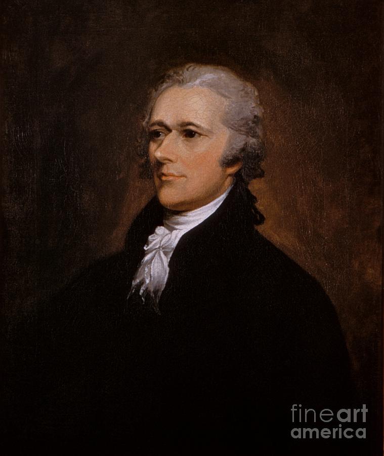 Portrait Painting - Alexander Hamilton portrait by Celestial Images